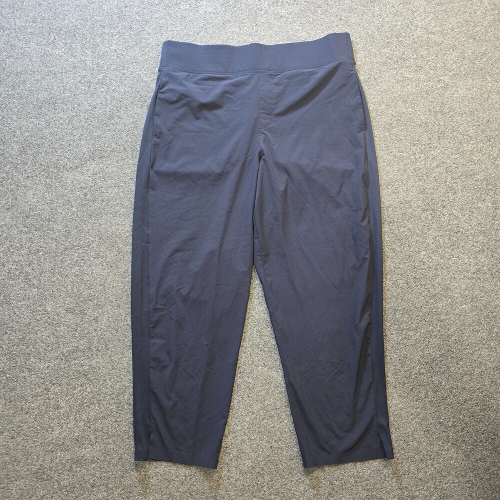 Kirkland Pants Womens Size XL Blue Ladies Ankle Pant Performance Pull On Casual